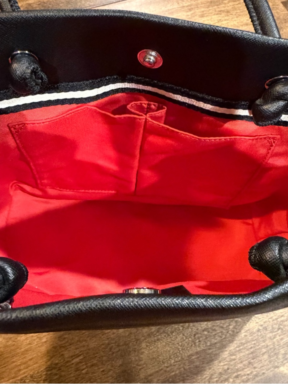 Marc Jacobs Black Embossed Logo Tote - Picture 6 of 6
